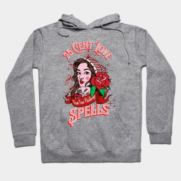 25 Cent Love Spells Hoodie by VonVon Clothing